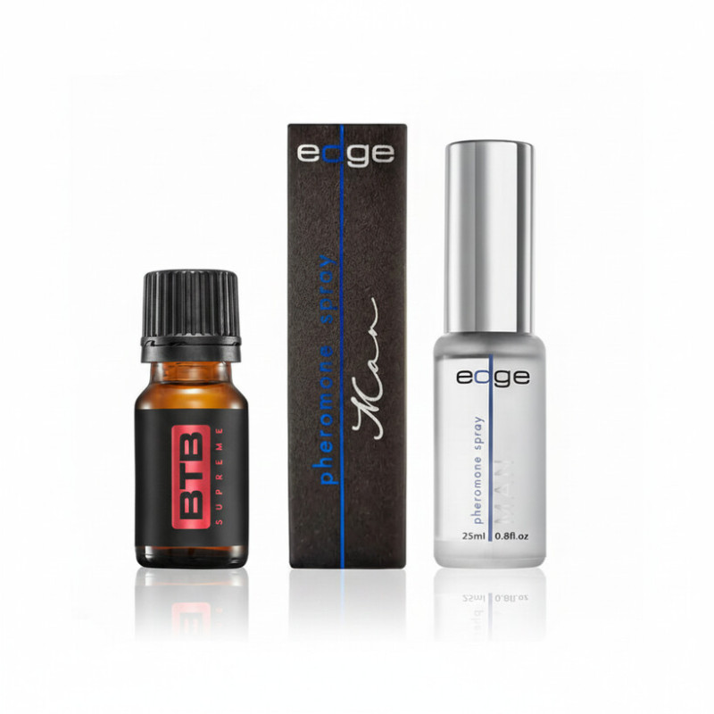 Zestaw Podwójna Moc Feromonów - BTB Supreme for Man + The Edge Man